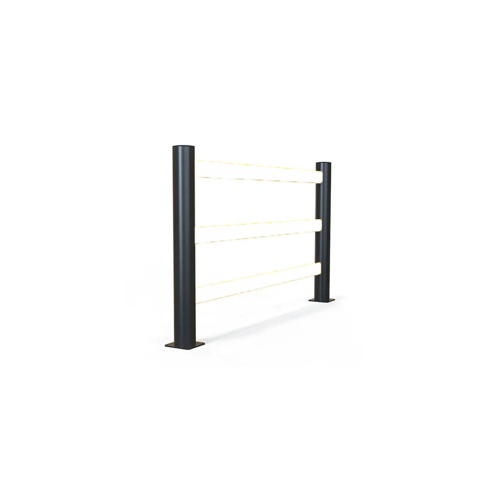 A-SAFE eFlex pedestrian barrier made from MEMAPLEX®, end/corner post 90° Product image no. 1: A-SAFE eFlex pedestrian barrier made from MEMAPLEX®, end/corner post 90°