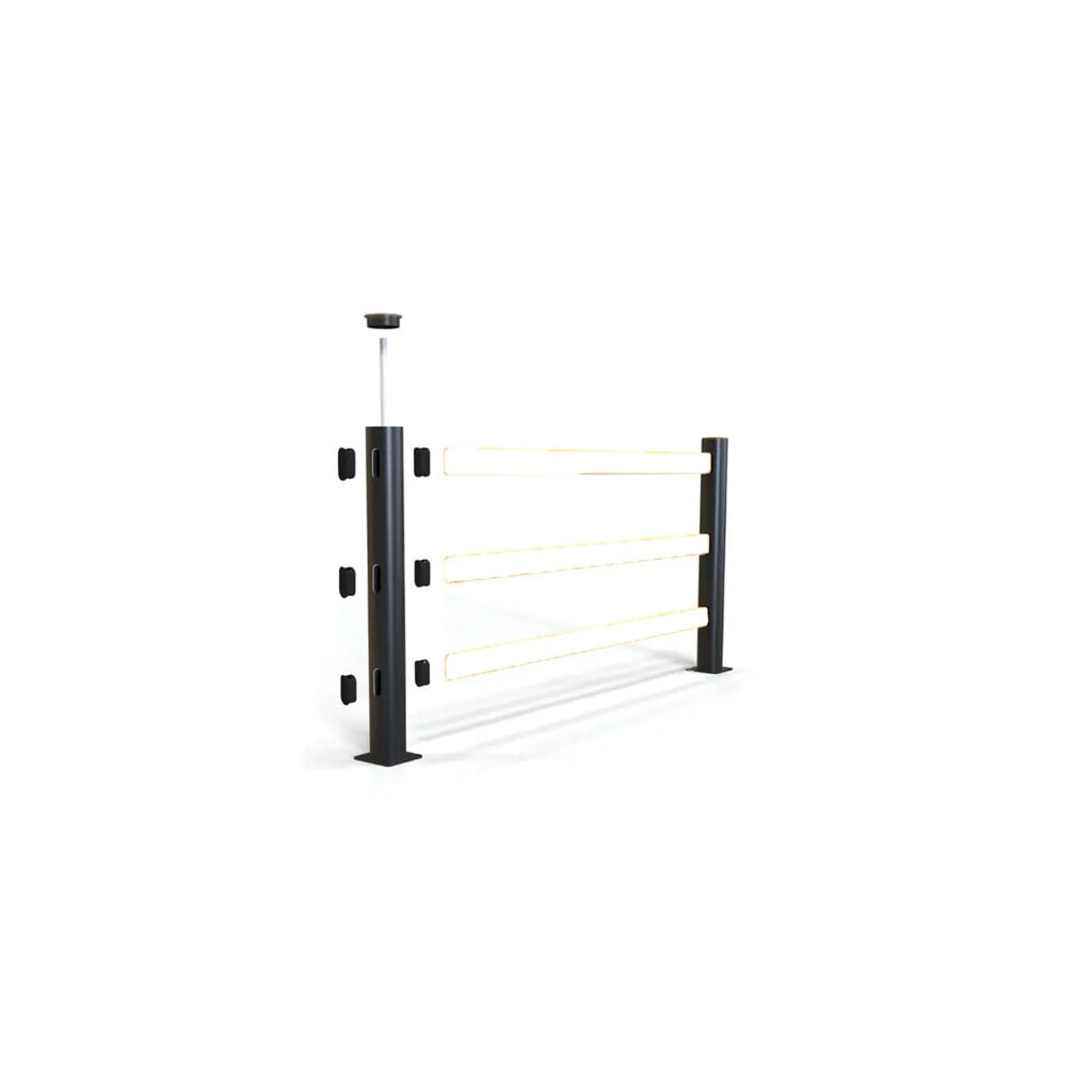 Product image no. 4: A-SAFE eFlex pedestrian barrier made from MEMAPLEX®, end/corner post 90°