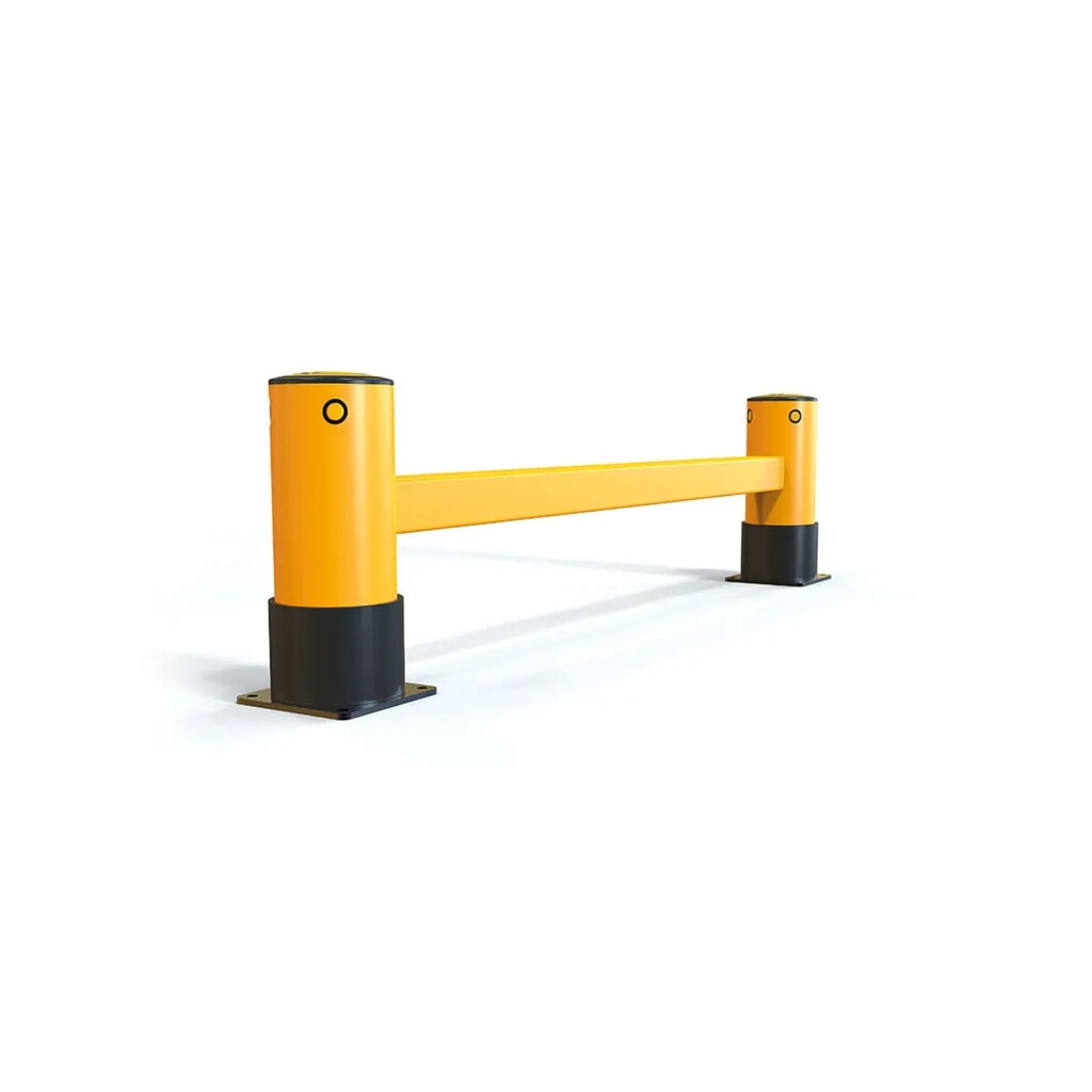 Product image no. 1: A-SAFE rack end barrier made from MEMAPLEX®, single - 1,100 mm length