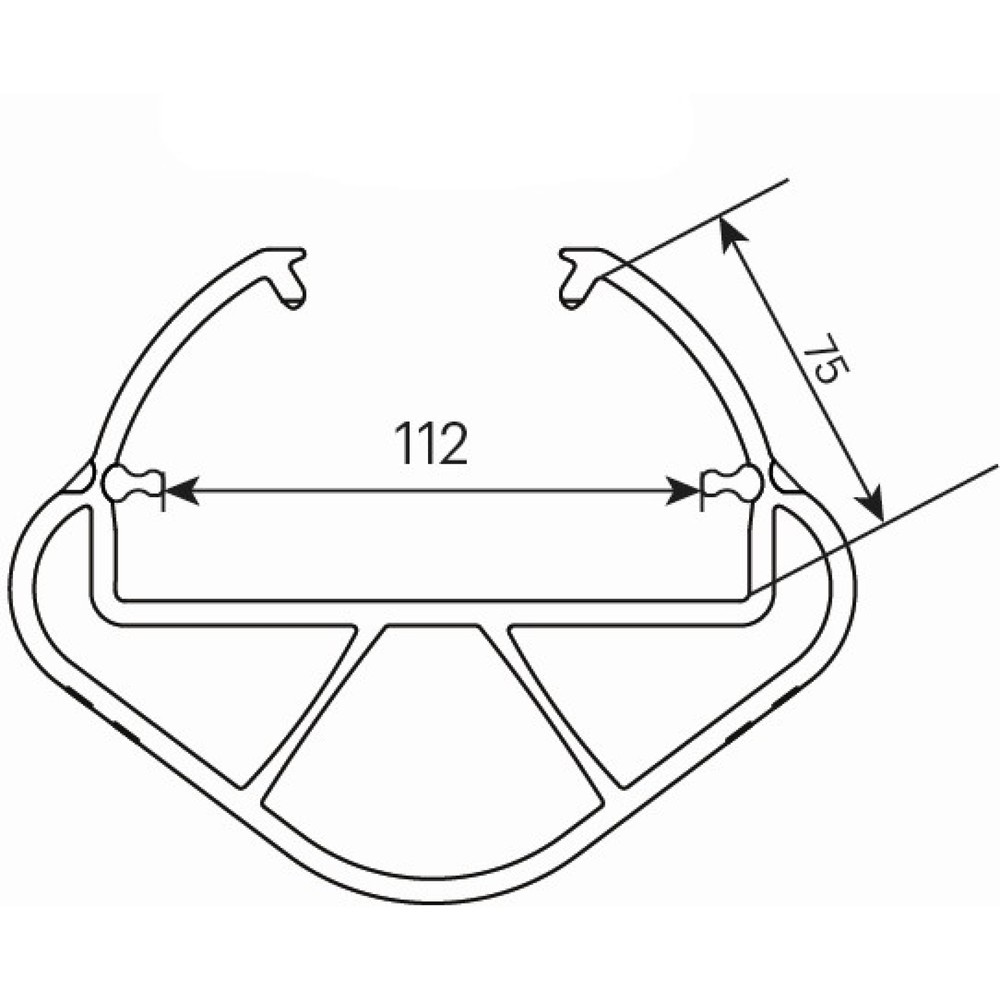 Produktabbildung Nr. 3: A-SAFE rack leg protector made from MEMAPLEX®, internal dimensions (WxD) 112 x 75 mm