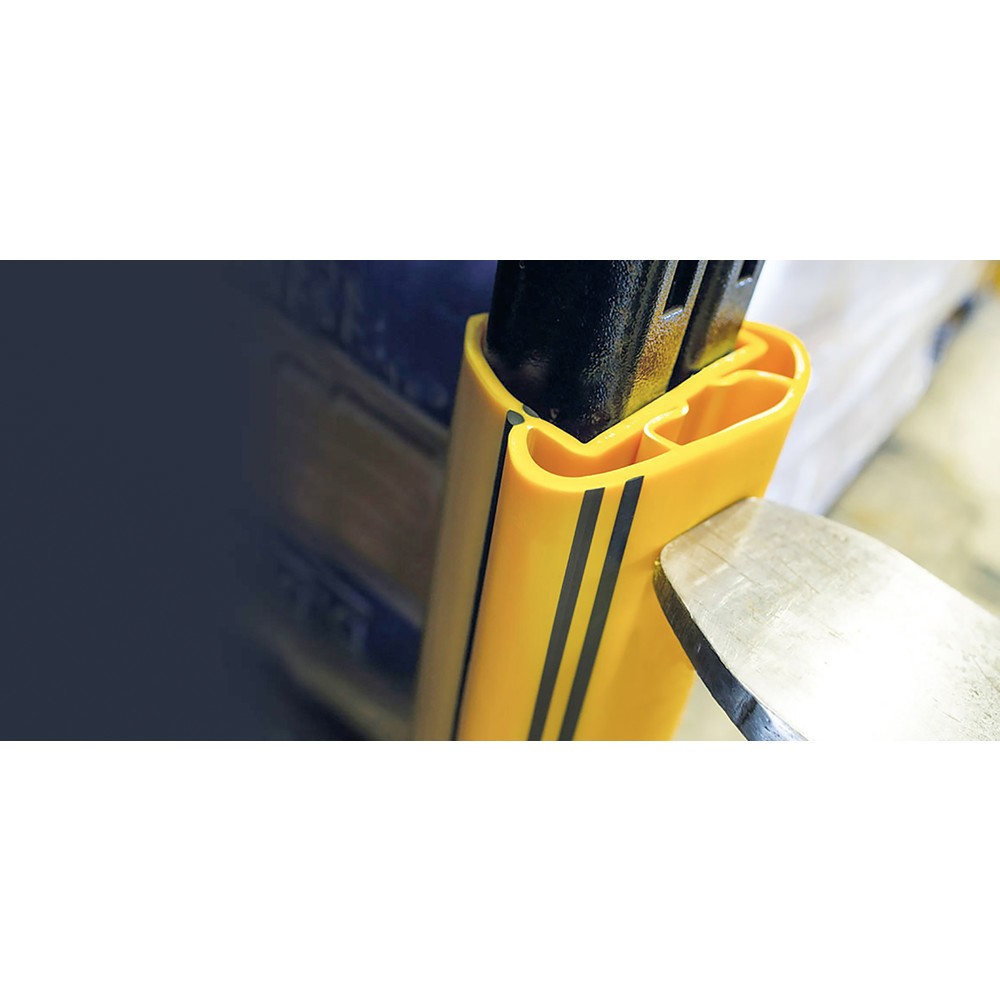 Produktabbildung Nr. 5: A-SAFE RackGuard collision protection made from MEMAPLEX®, internal dimensions HxWxD 600 x 85 x 80 mm