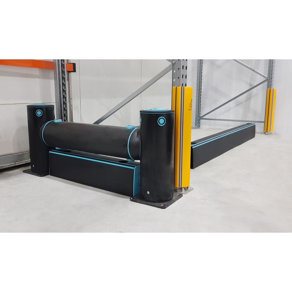 A-SAFE RackGuard rack impact protection made from MEMAPLEX®, cold-store version - (S)SL, internal dimensions (WxD) 102x45 mm Product image no. 4: A-SAFE RackGuard rack impact protection made from MEMAPLEX®, cold-store version - (S)SL, internal dimensions (WxD) 102x45 mm