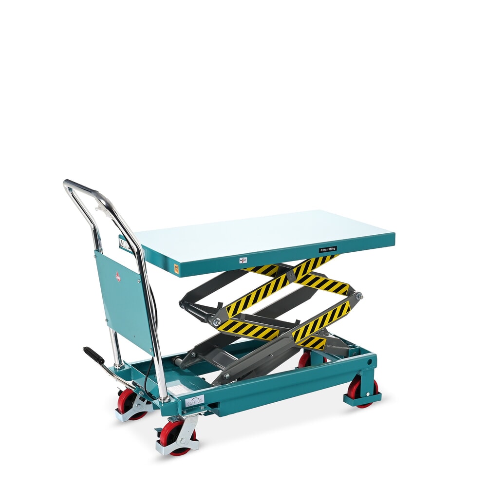 Produktabbildung Nr. 3: Ameise® double-scissor lift table on wheels, capacity 350 kg, dimensions 910 x 500 mm