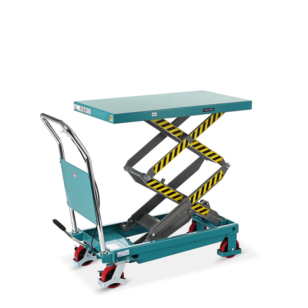 Produktabbildung Nr. 6: Ameise® double-scissor lift table on wheels, capacity 350 kg, dimensions 910 x 500 mm