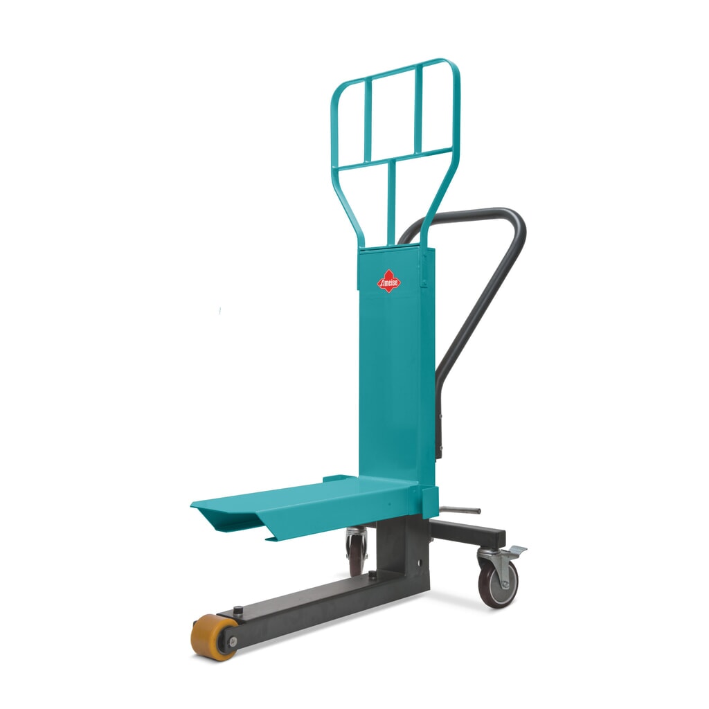 Ameise® display pallet lifter, RAL 5018 turquoise blue Product image: Ameise® display pallet lifter, RAL 5018 turquoise blue