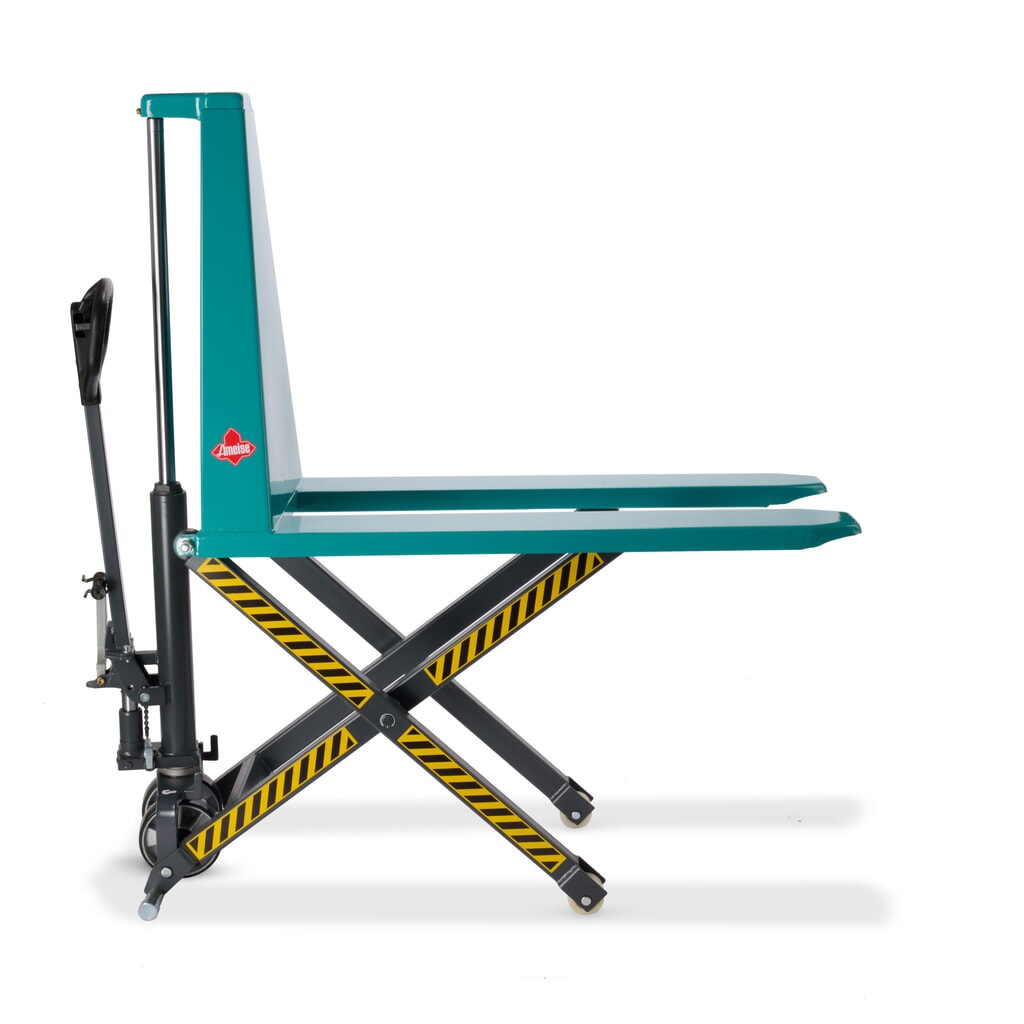 Product image: Ameise® PTM 1.0 Scissor pallet truck with scissor function and quick lift, load capacity 1,000 kg, fork length 1,150 mm