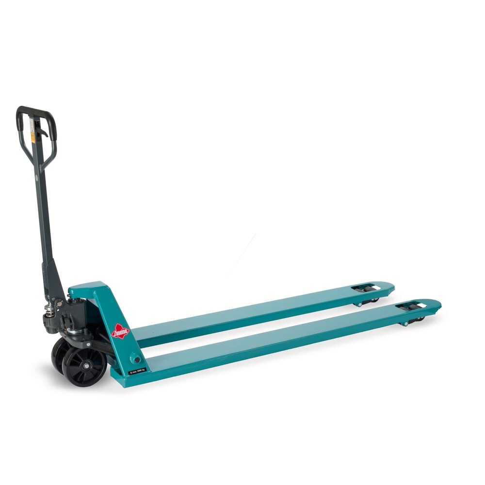 Product image: Ameise® PTM 2.0 hand pallet truck, capacity 2,000 kg, fork length 1,500 mm, nylon, tandem rollers