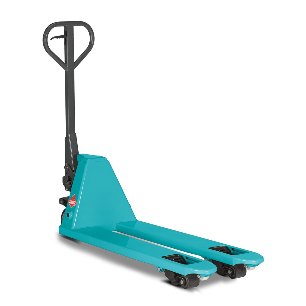 Product image: Ameise® PTM 2.0 narrow hand pallet truck, load capacity 2,000 kg, fork length 1,150 mm, fork width 450 mm, single rollers