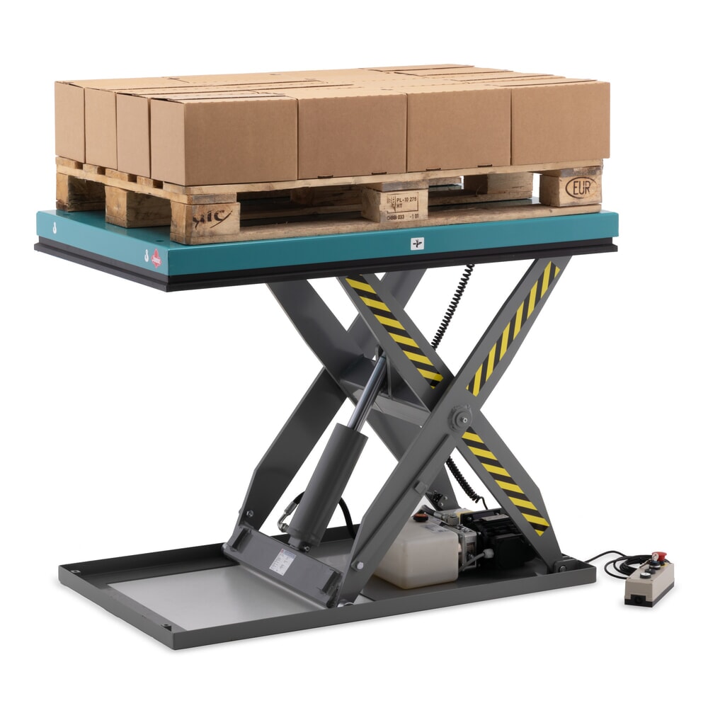 Produktabbildung Nr. 3: Scissor lift table, single scissor, capacity 500 kg, platform dimensions 1,300 x 800 mm, Ameise®