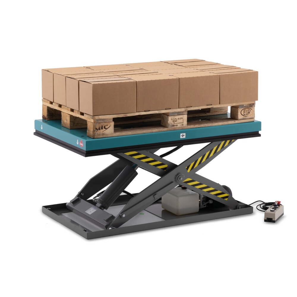 Produktabbildung Nr. 4: Scissor lift table, single scissor, capacity 500 kg, platform dimensions 1,300 x 800 mm, Ameise®