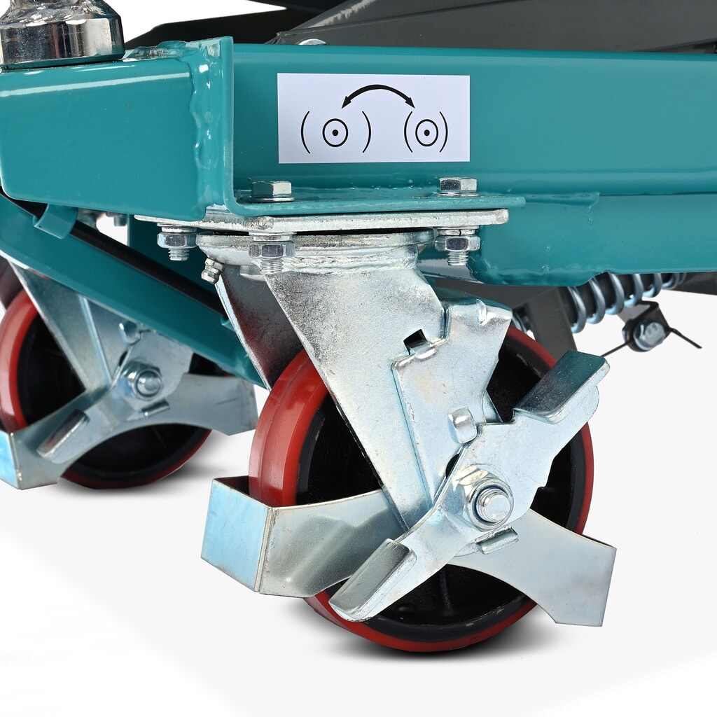 Product image no. 13: Scissor lift table on wheels, fixed handlebar, capacity 500 kg, dimensions 850 x 500 mm, Ameise®