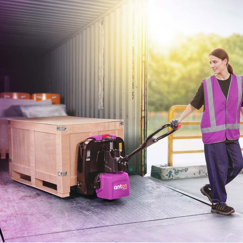 Product image no. 12: AntOn by Jungheinrich electric pallet truck PTL 1.5, extra wide for special pallets, load capacity 1,500 kg, fork length 1.150 mm