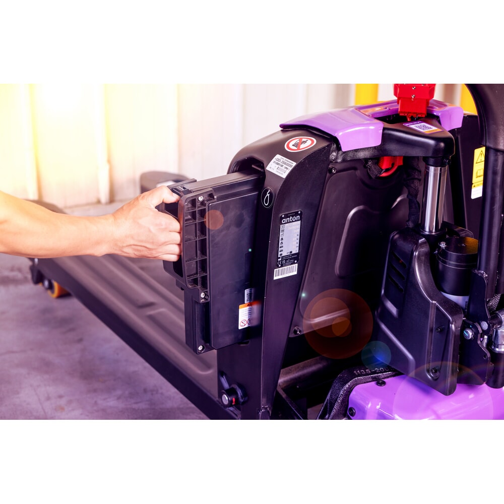 Product image no. 8: AntOn by Jungheinrich electric pallet truck PTL 1.5, extra wide for special pallets, load capacity 1,500 kg, fork length 1.150 mm