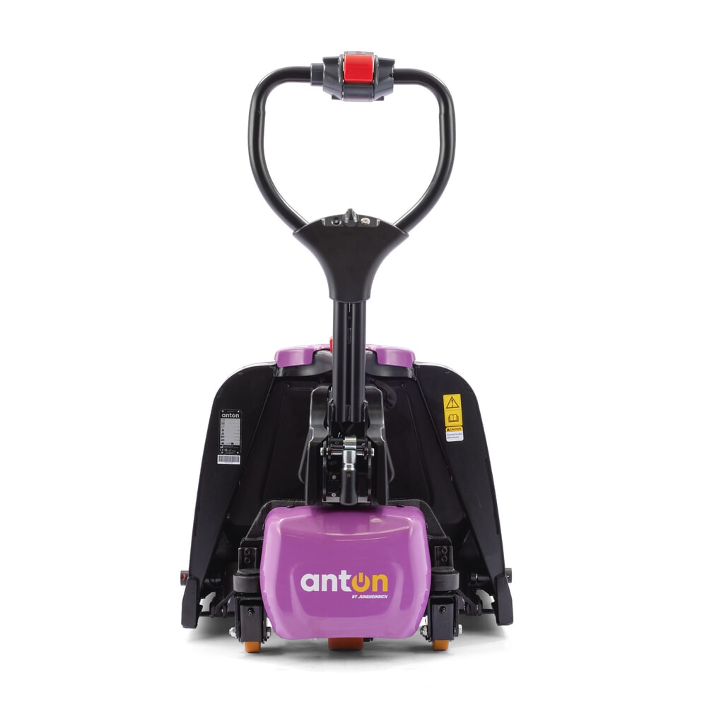 Product image no. 2: AntOn by Jungheinrich electric pallet truck PTL 1.5 with support wheels, extra wide for special pallets, load capacity 1,500 kg, fork length 1.150 mm