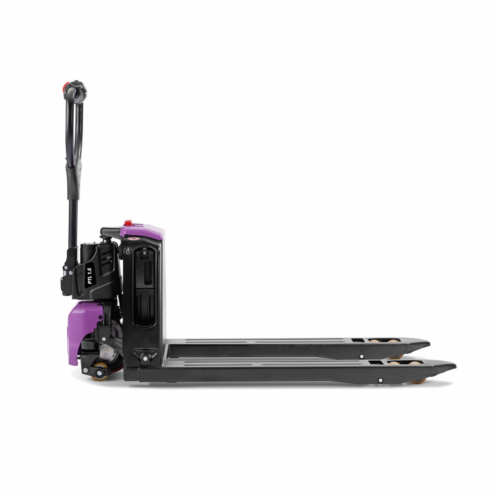 Product image no. 4: AntOn by Jungheinrich electric pallet truck PTL 1.5 with support wheels, extra wide for special pallets, load capacity 1,500 kg, fork length 1.150 mm