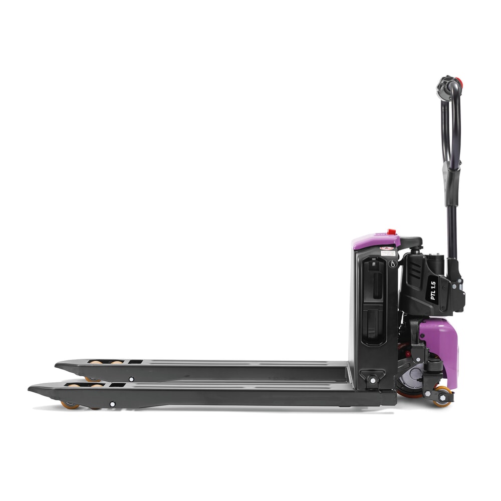 Product image no. 5: AntOn by Jungheinrich electric pallet truck PTL 1.5 with support wheels, extra wide for special pallets, load capacity 1,500 kg, fork length 1.150 mm