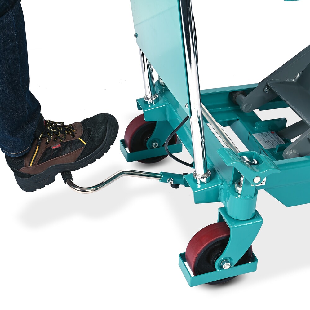 Product image no. 9: Scissor lift table on wheels, fixed handlebar, capacity 750 kg, dimensions 1,000 x 510 mm, Ameise®
