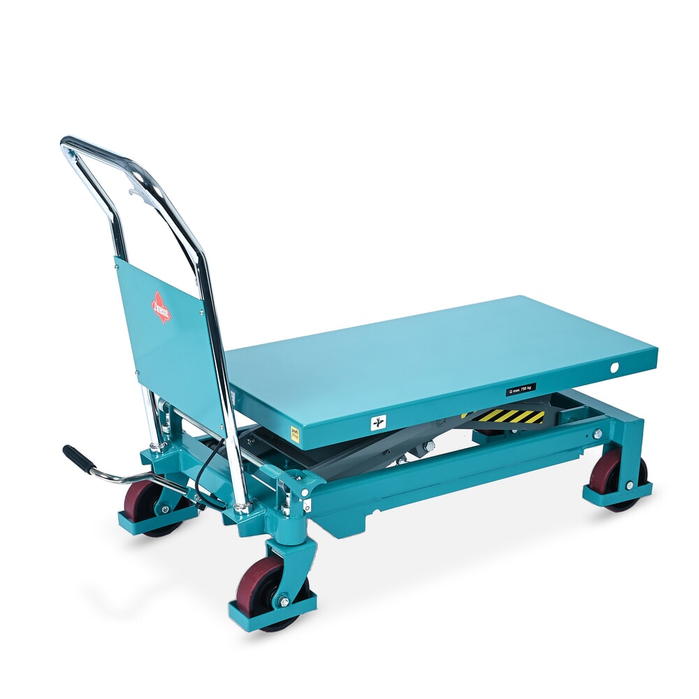 Product image no. 13: Scissor lift table on wheels, fixed handlebar, capacity 750 kg, dimensions 1,000 x 510 mm, Ameise®