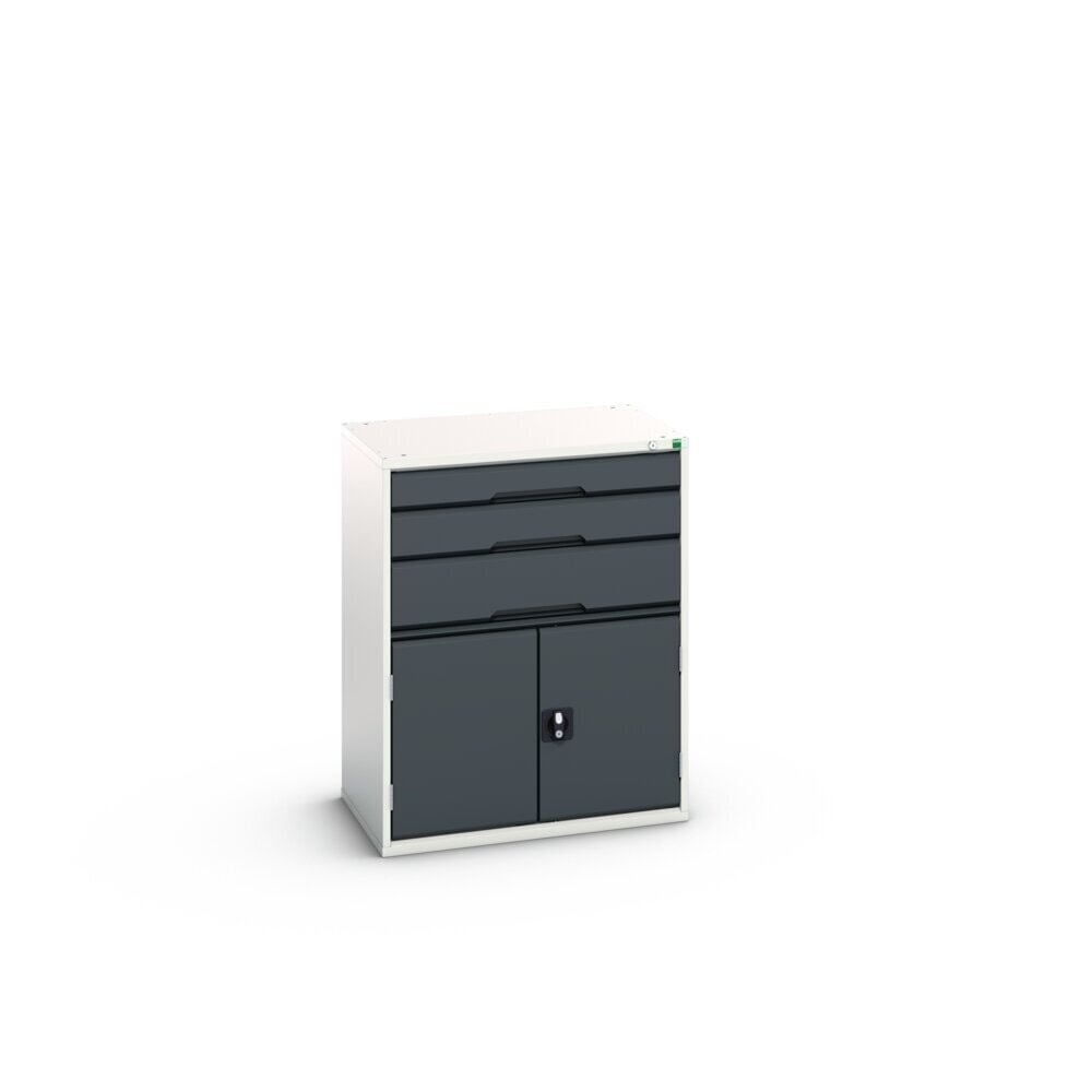 Product image no. 2: bott verso drawer cabinet with hinged door, with 3 drawers and shelf, WxDxH: 800 x 550 x 1000 mm