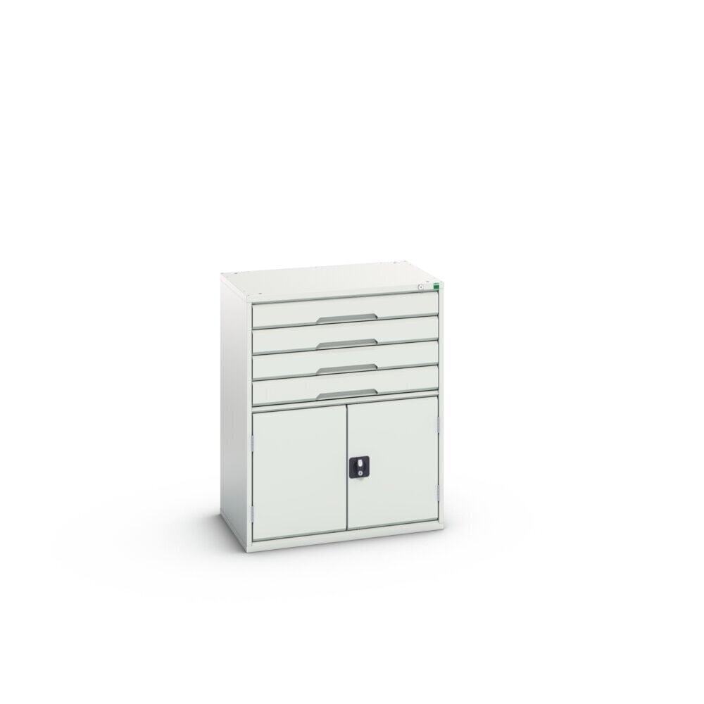 Product image no. 2: bott verso drawer cabinet with hinged door, with 4 drawers and shelf, WxDxH: 800 x 550 x 1000 mm