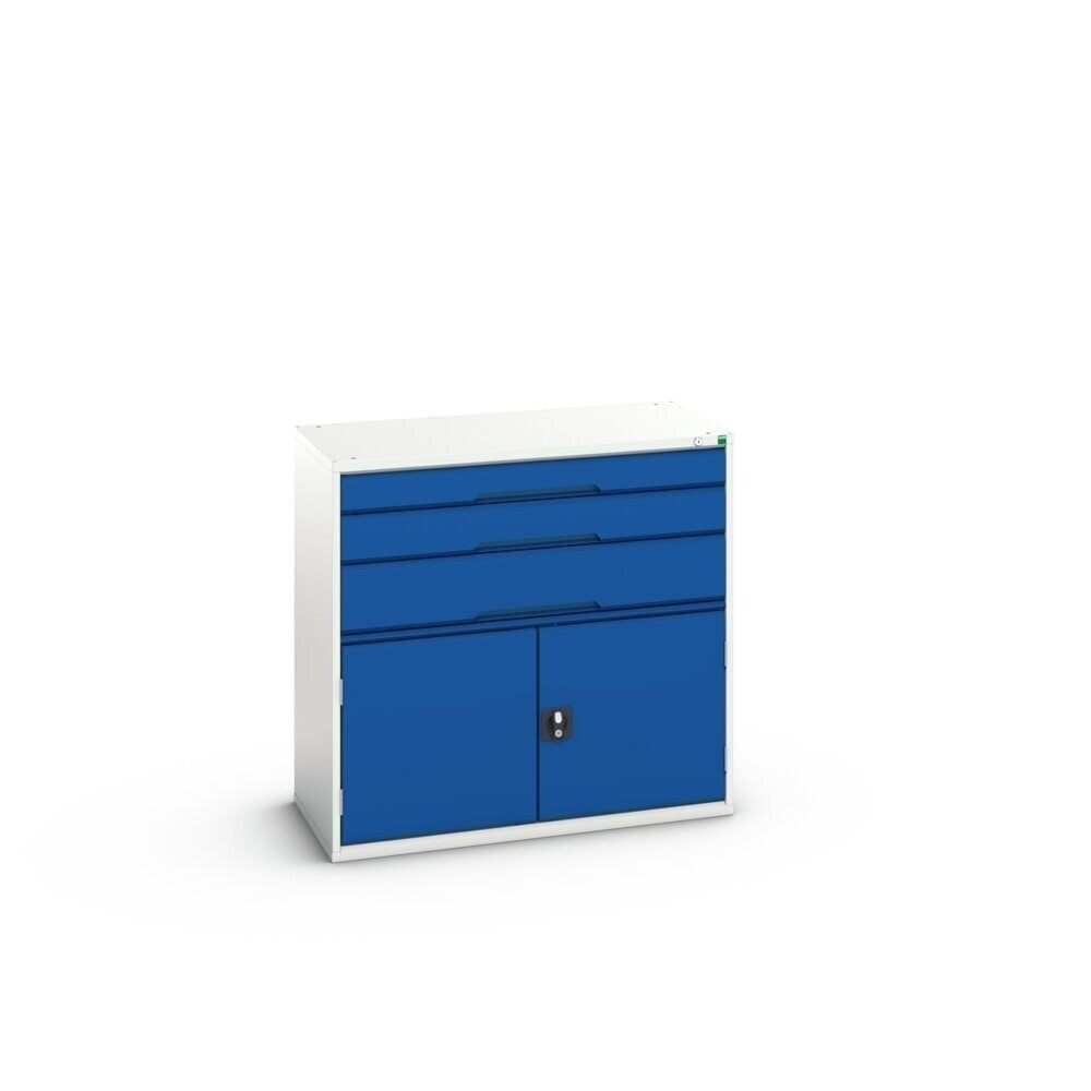 Product image no. 2: bott verso drawer cabinet with hinged door, with 3 drawers and shelf, WxDxH: 1050 x 550 x 1000 mm