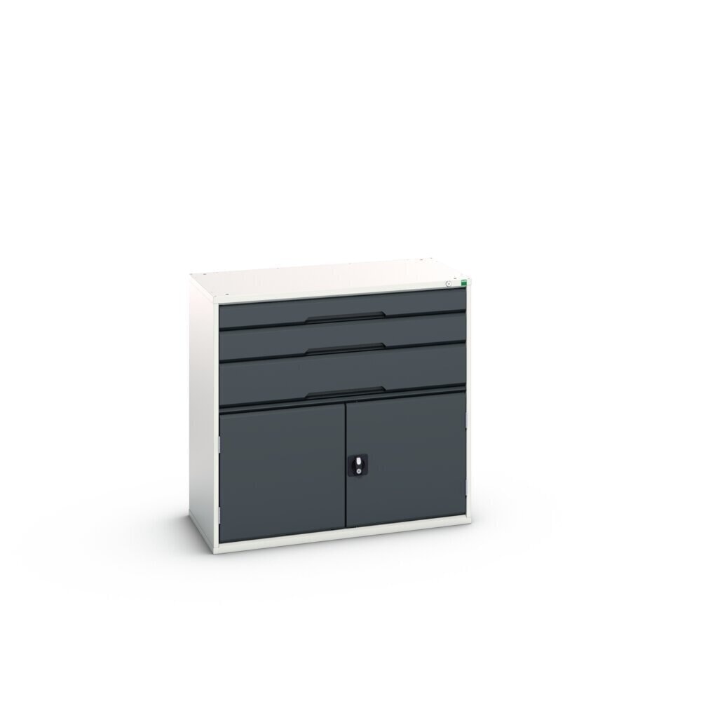 Product image no. 2: bott verso drawer cabinet with hinged door, with 3 drawers and shelf, WxDxH: 1050 x 550 x 1000 mm