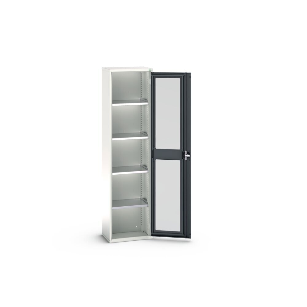 Product image no. 3: bott verso hinged door cabinet with see-through panel, with 4 shelves, WxDxH: 525 x 350 x 2000 mm