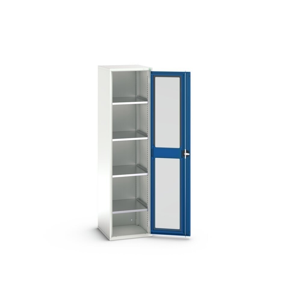 Product image no. 4: bott verso hinged door cabinet with see-through panel, with 4 shelves, WxDxH: 525 x 550 x 2000 mm