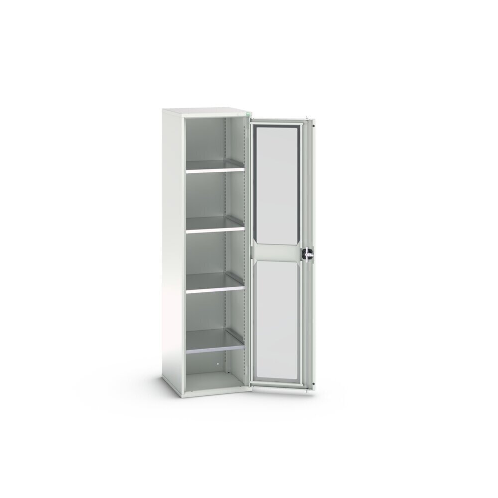 Product image no. 3: bott verso hinged door cabinet with see-through panel, with 4 shelves, WxDxH: 525 x 550 x 2000 mm