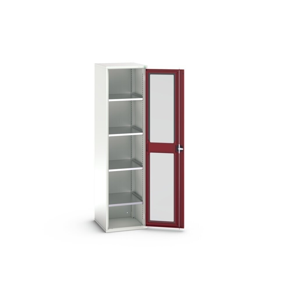 Product image no. 3: bott verso hinged door cabinet with see-through panel, with 4 shelves, WxDxH: 525 x 550 x 2000 mm