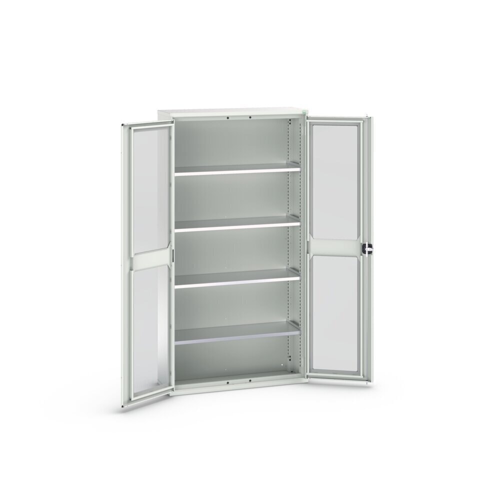 Product image no. 3: bott verso hinged door cabinet with see-through panel, with 4 shelves, WxDxH: 1050 x 350 x 2000 mm
