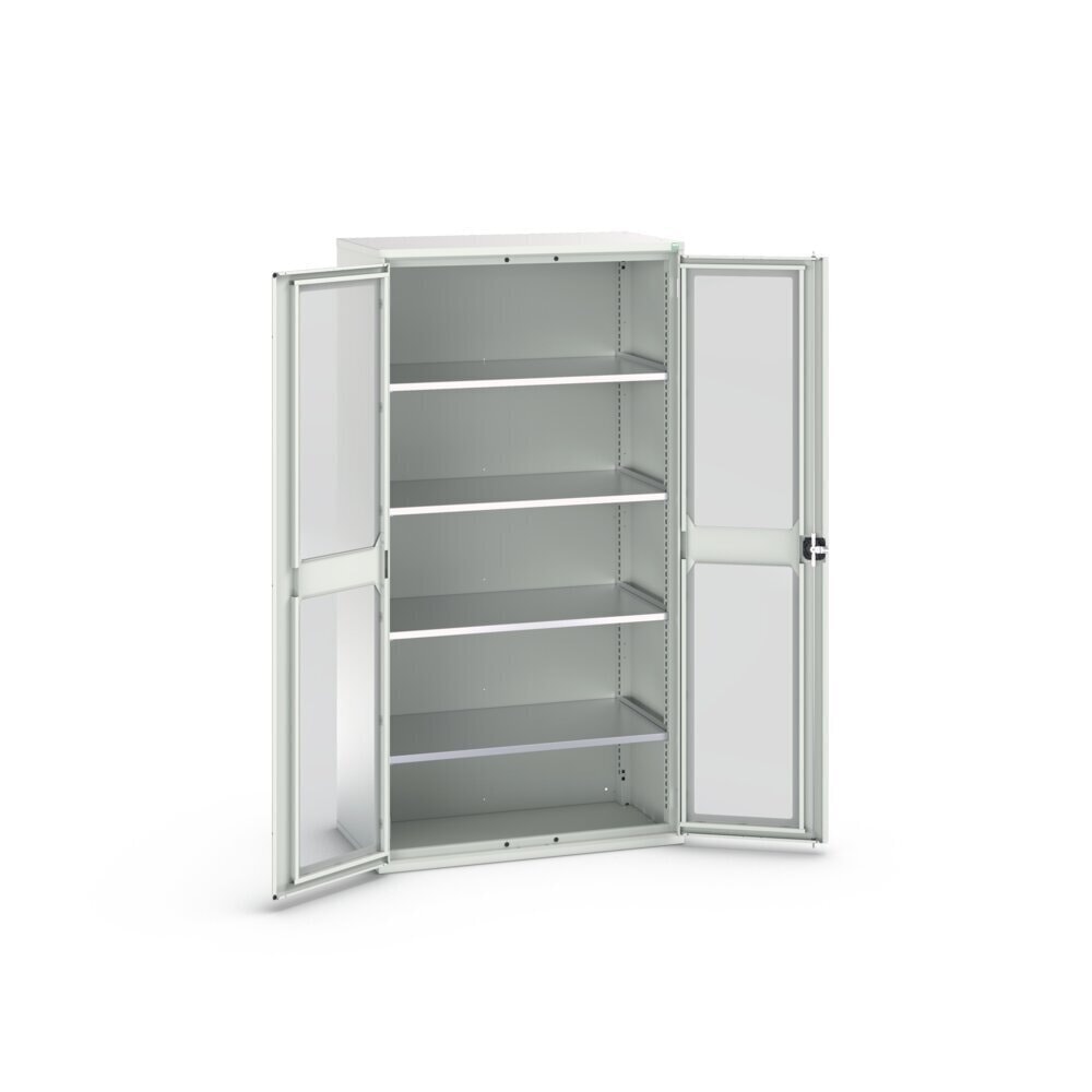 Product image no. 3: bott verso hinged door cabinet with see-through panel, with 4 shelves, WxDxH: 1050 x 550 x 2000 mm
