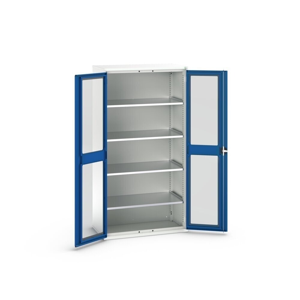 Product image no. 3: bott verso hinged door cabinet with see-through panel, with 4 shelves, WxDxH: 1050 x 550 x 2000 mm