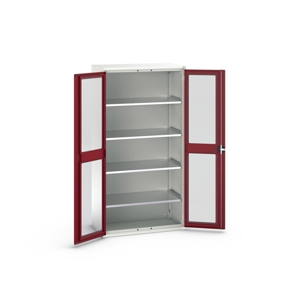 Product image no. 3: bott verso hinged door cabinet with see-through panel, with 4 shelves, WxDxH: 1050 x 550 x 2000 mm