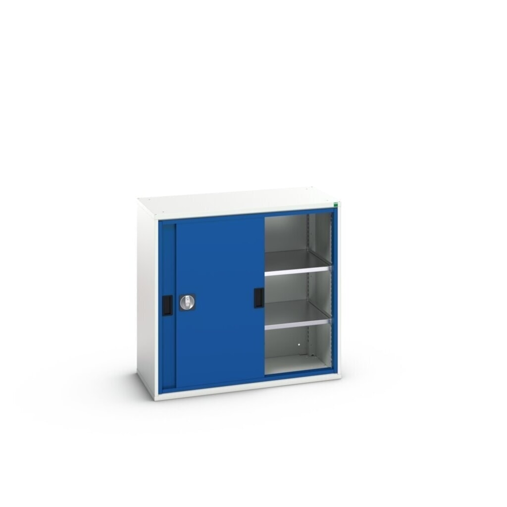 bott verso sliding door cabinet with 2 shelves, WxDxH: 1050 x 550 x 1000 mm Product image no. 4: bott verso sliding door cabinet with 2 shelves, WxDxH: 1050 x 550 x 1000 mm