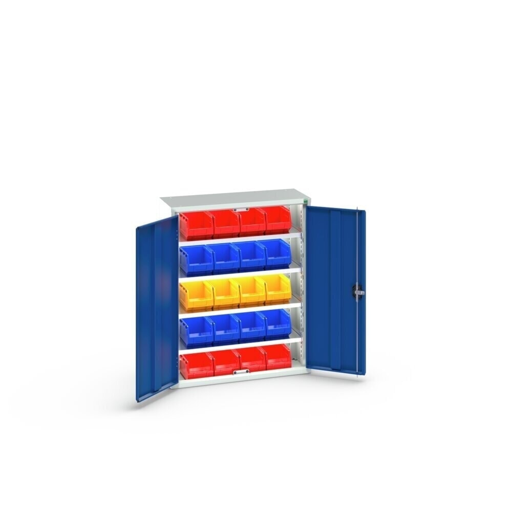 Product image no. 3: bott verso storage cabinet with 4 shelves and 20 storage bins, WxDxH: 800 x 350 x 1000 mm