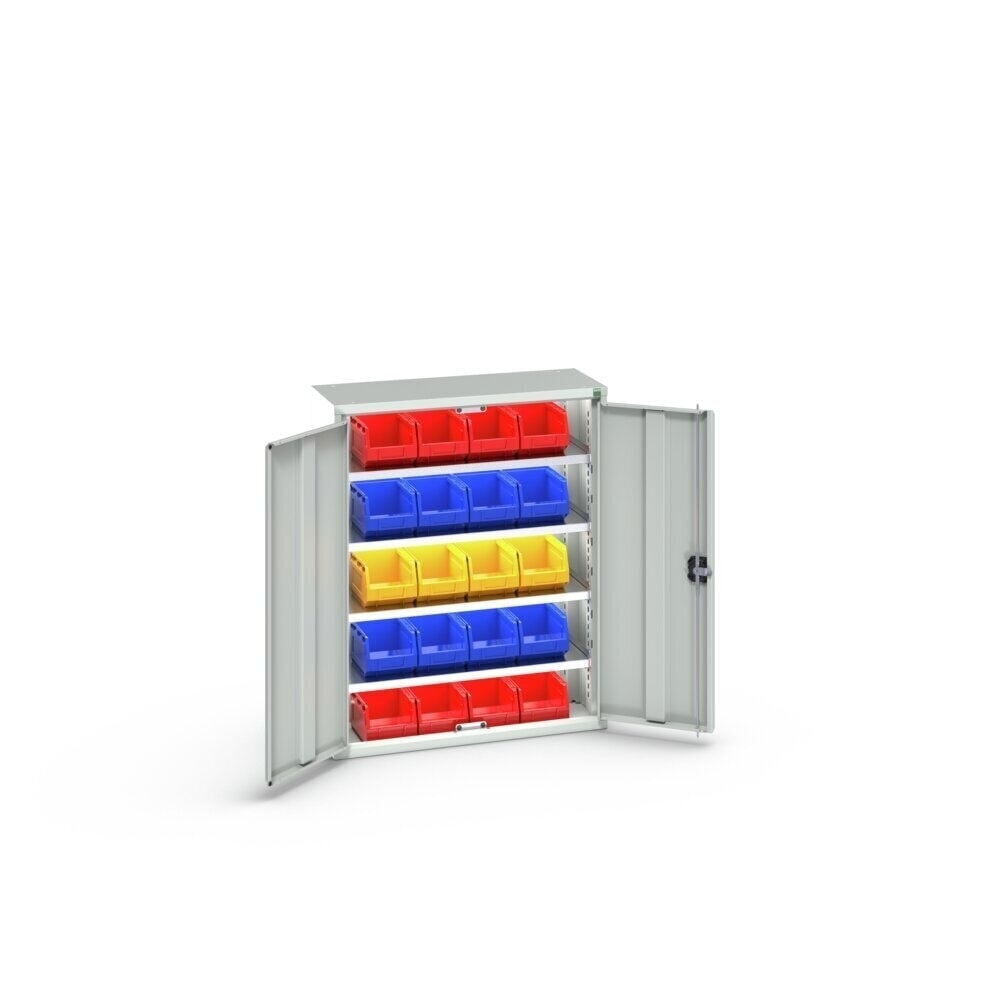 Product image no. 3: bott verso storage cabinet with 4 shelves and 20 storage bins, WxDxH: 800 x 350 x 1000 mm