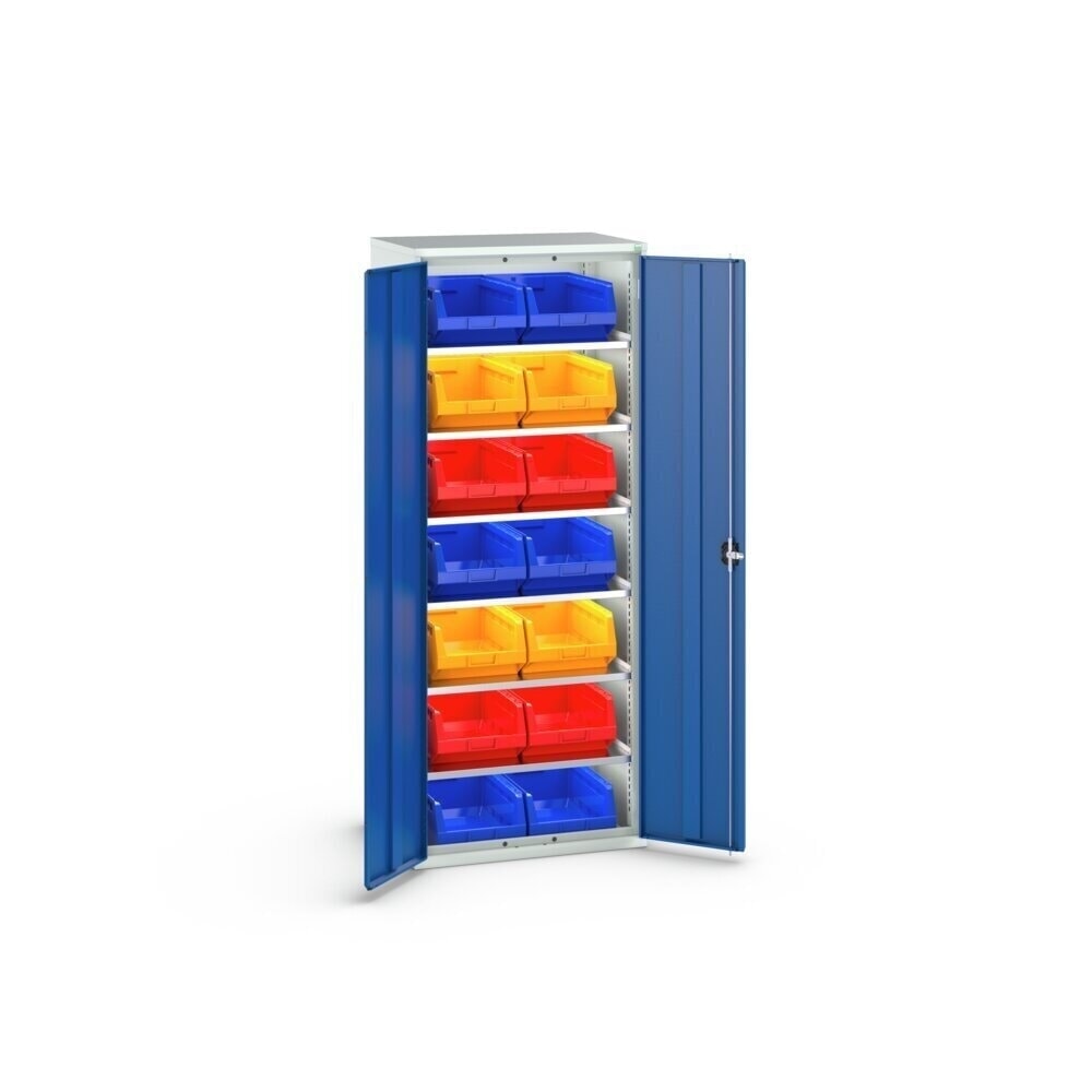Product image no. 3: bott verso storage cabinet with 6 shelves and 14 storage bins, WxDxH: 800 x 550 x 2000 mm