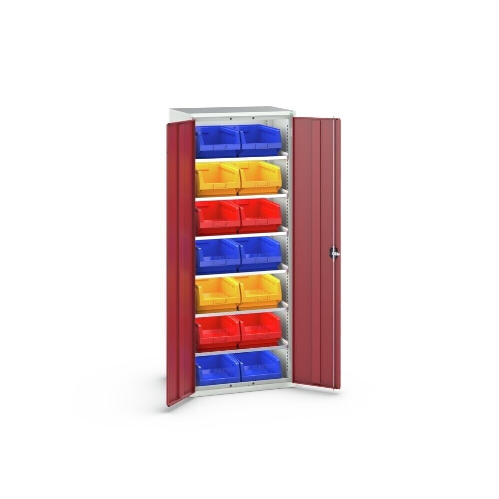 Product image no. 3: bott verso storage cabinet with 6 shelves and 14 storage bins, WxDxH: 800 x 550 x 2000 mm