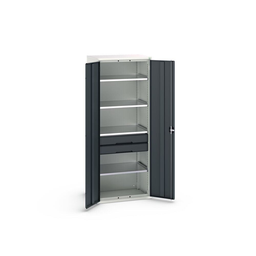 Product image no. 3: bott verso hinged door cabinet with drawers, with 4 shelves and 2 drawers, WxDxH: 800 x 550 x 2000 mm