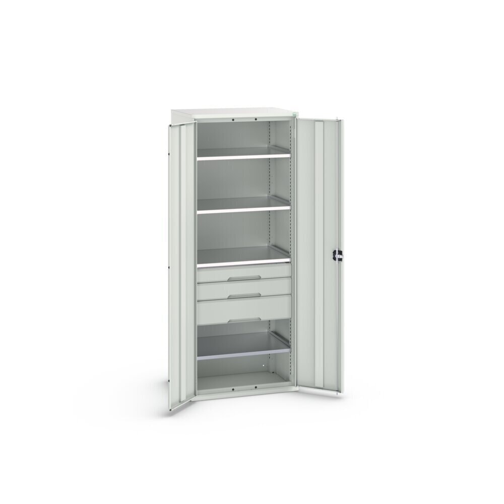Product image no. 3: bott verso hinged door cabinet with drawers, with 4 shelves and 3 drawers, WxDxH: 800 x 550 x 2000 mm