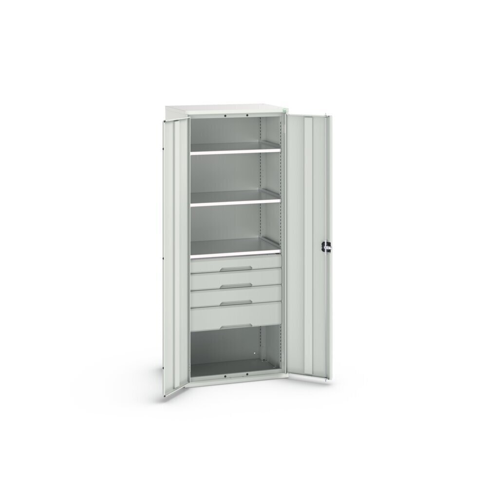 Product image no. 3: bott verso hinged door cabinet with drawers, with 3 shelves and 4 drawers, WxDxH: 800 x 550 x 2000 mm