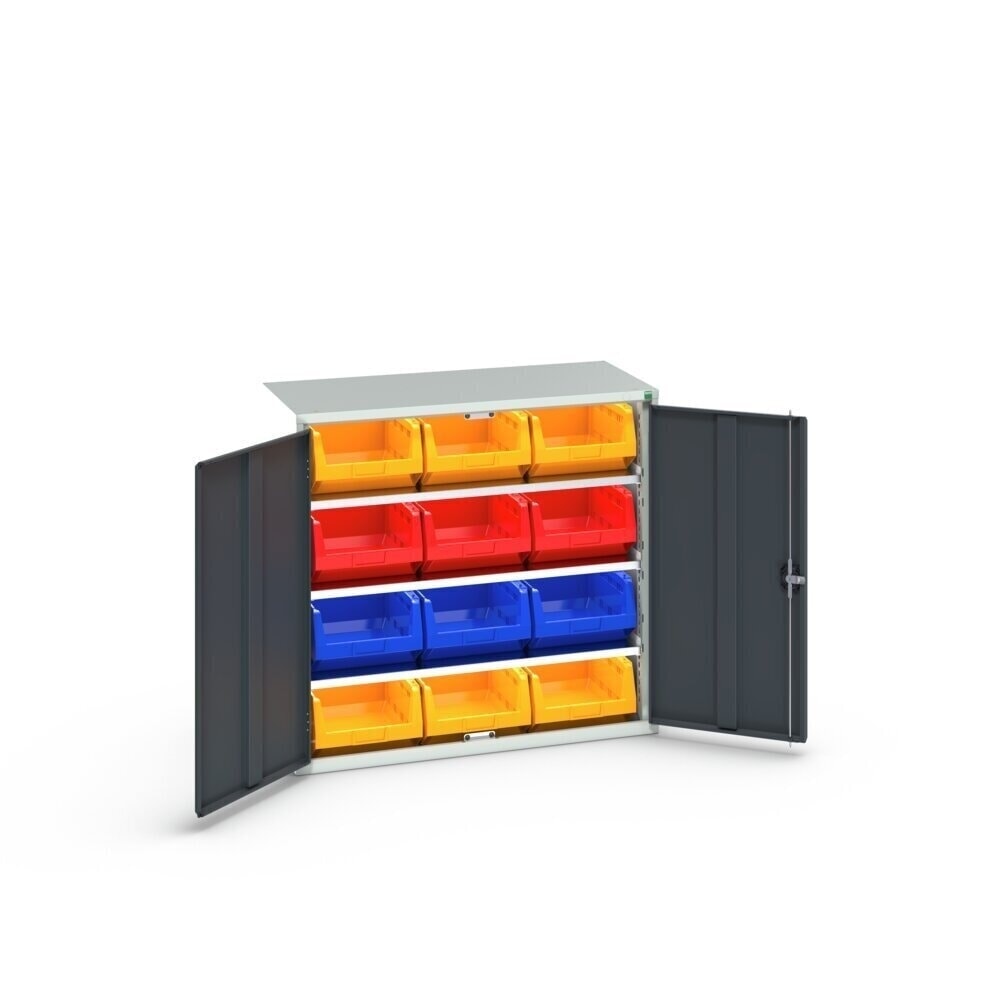Product image no. 3: bott verso storage cabinet with 3 shelves and 12 storage bins, WxDxH: 1050 x 550 x 1000 mm