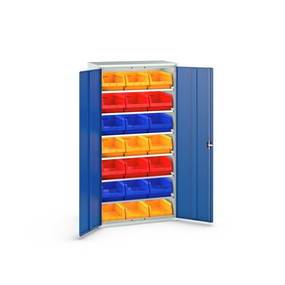 Product image no. 3: bott verso storage cabinet with 6 shelves and 21 storage bins, WxDxH: 1050 x 550 x 2000 mm