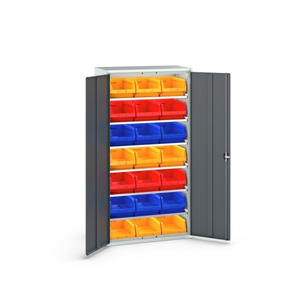 Product image no. 3: bott verso storage cabinet with 6 shelves and 21 storage bins, WxDxH: 1050 x 550 x 2000 mm