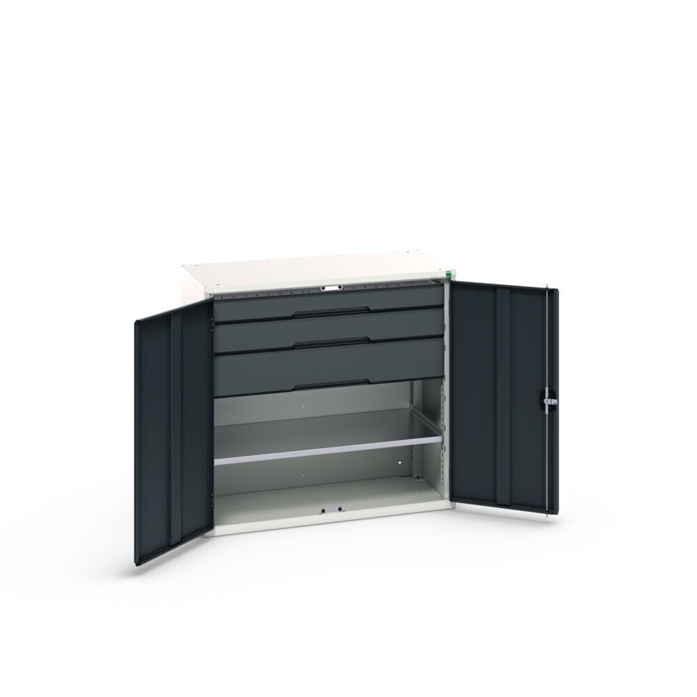 Product image no. 3: bott verso side cabinet with drawers, with 1 shelf and 3 drawers, WxDxH: 1050 x 550 x 1000 mm