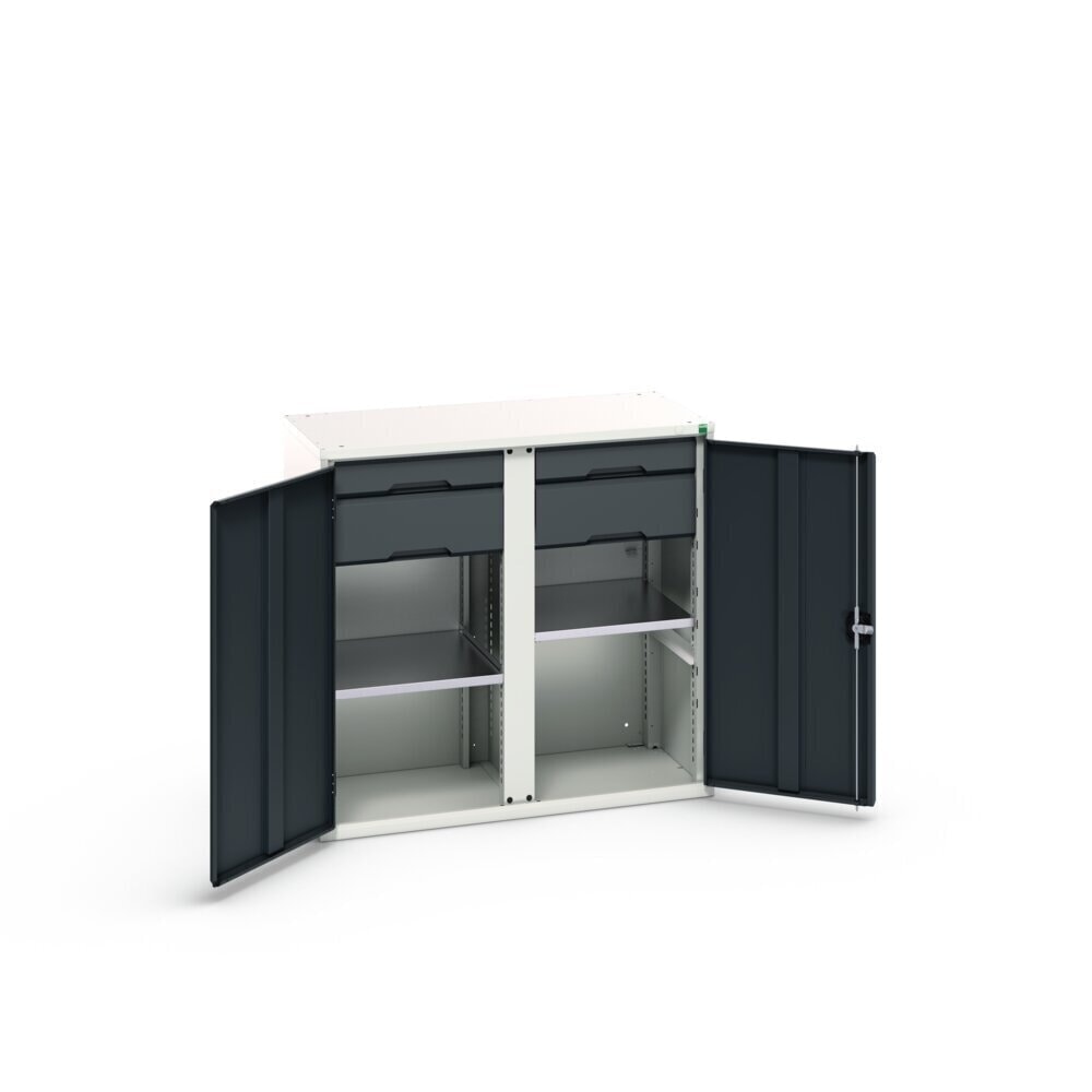 Product image no. 3: bott verso side cabinet with drawers, with 2 shelves and 4 drawers, WxDxH: 1050 x 550 x 1000 mm