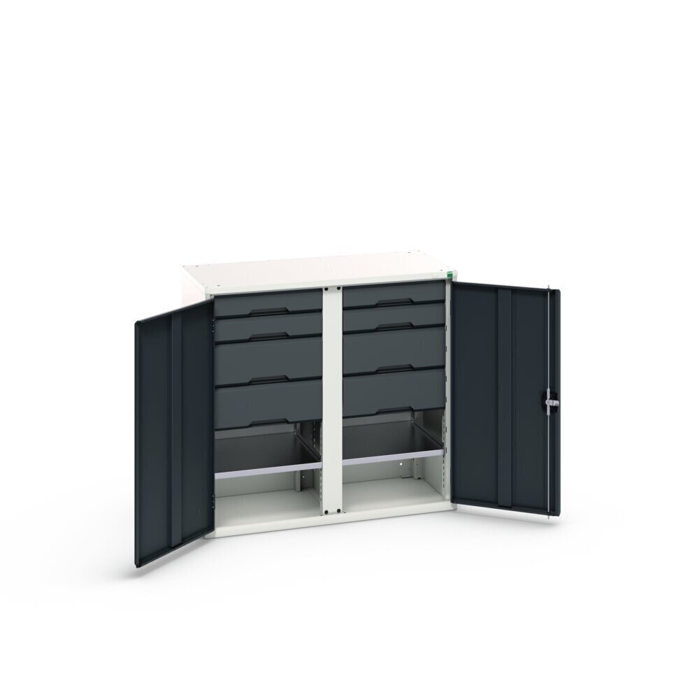 Product image no. 3: bott verso side cabinet with drawers, with 2 shelves and 8 drawers, WxDxH: 1050 x 550 x 1000 mm