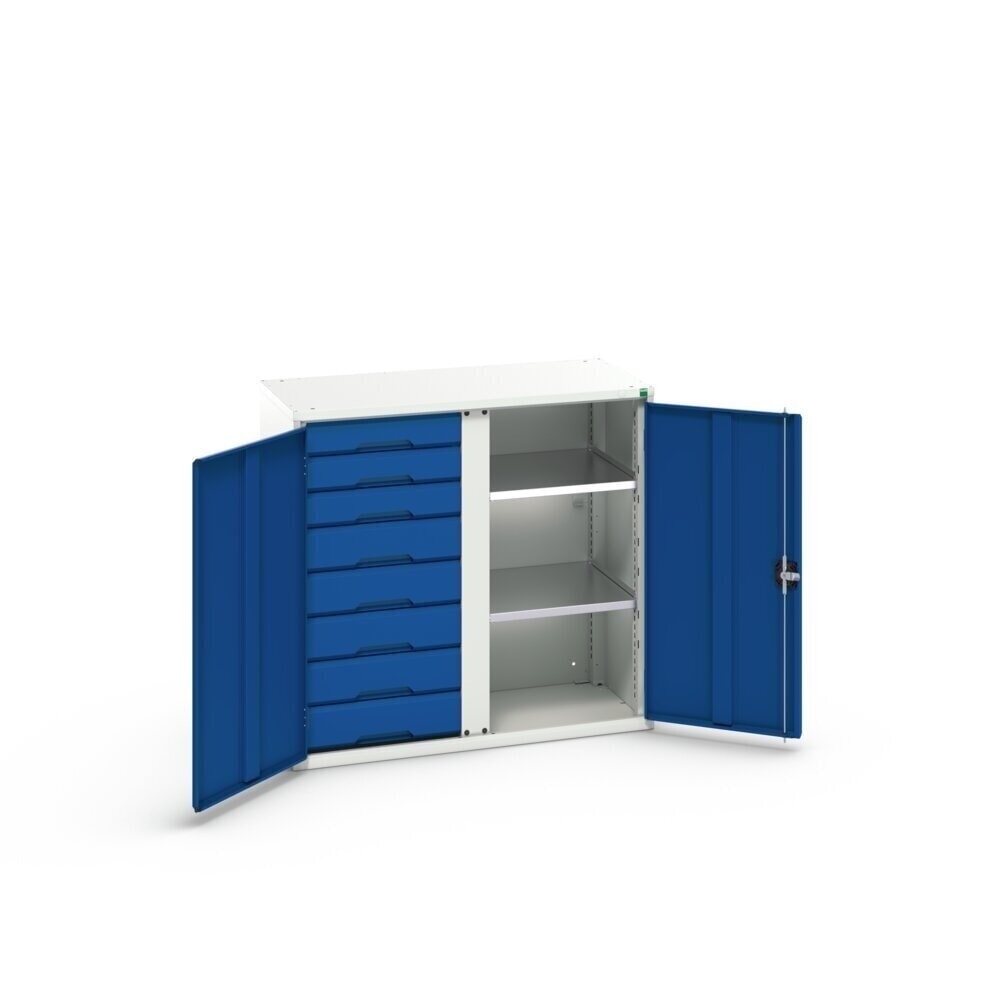 Product image no. 3: bott verso side cabinet with drawers, with 2 shelves and 8 drawers, WxDxH: 1050 x 550 x 1000 mm