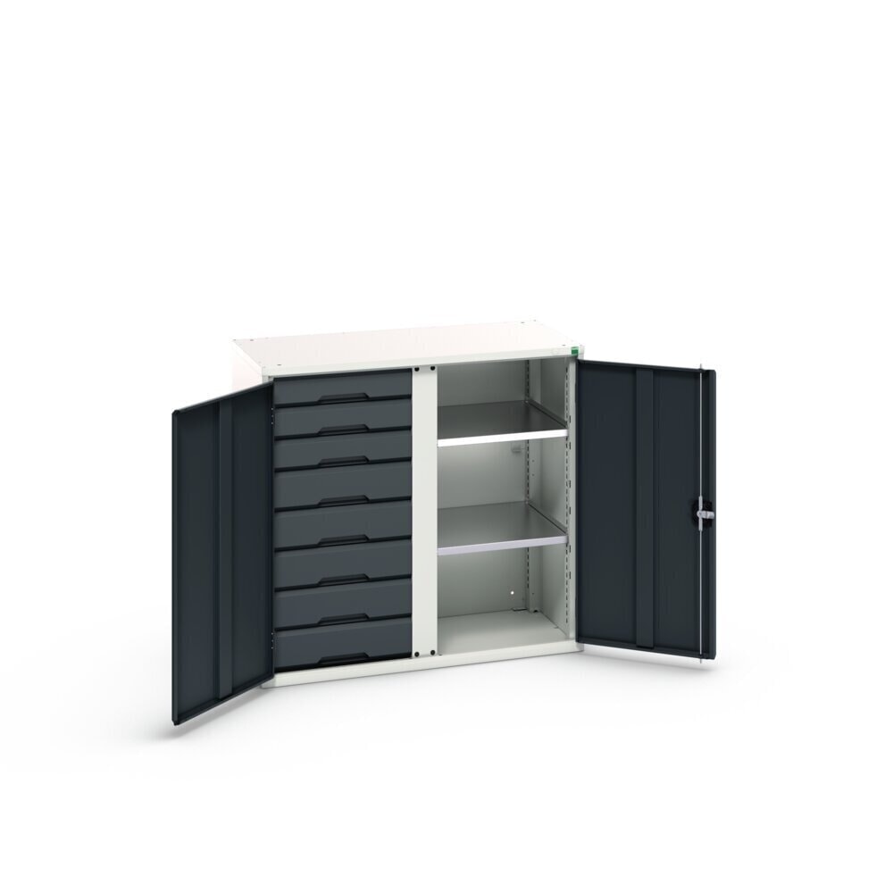 Product image no. 3: bott verso side cabinet with drawers, with 2 shelves and 8 drawers, WxDxH: 1050 x 550 x 1000 mm